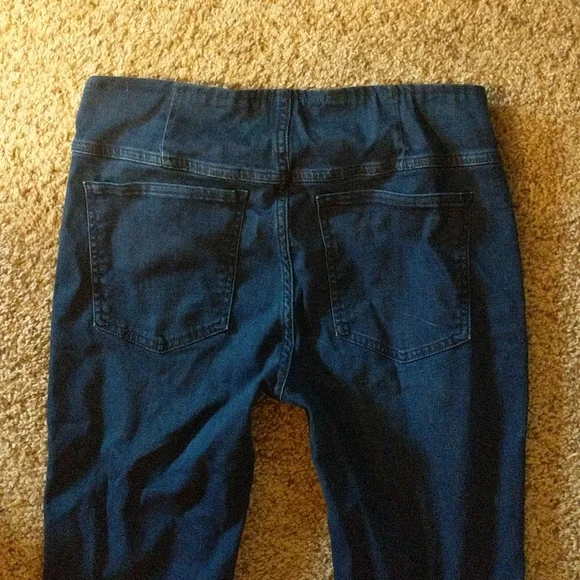 Free People Super flare jeans dark wash size 30R Urban Outfitters stretch waist - Picture 4 of 4